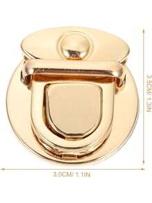 EstiloTEHAUX 10 Piezas Hebillas De Cierre Para Bolsos, Broches MetáLicos Para Bolsa, Cerradura De Hebilla Para Bolsas, Accesorios De Bricolaje De AleacióN, Clips Para Correas, Herrajes Para Hacer BolsosVersióN Mejorada - 1 - Ver 3