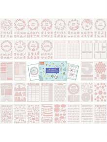 EstiloTendenciaPlantillas Para Diario (36 Unidades), Kit De Accesorios Para Diario Y PlanificadorCalidad PremiumVersióN Mejorada - 1 - Ver 1