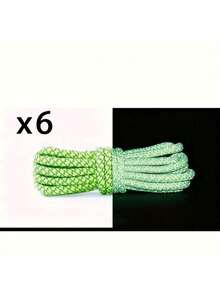 6pcs High Visibility Reflective Shoelaces - 47.2 Inch Length Glow In The Dark Safety Laces For Sports & Casual Shoes, Luminous Shoelaces, Reflective Shoelaces, High Brightness Shoelaces, Universal Reflective Laces - Multicolor - View 17