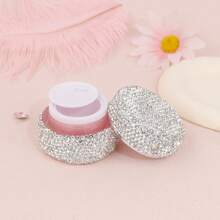 1/2pcs Portable Makeup Travel Storage Case, Refillable Cosmetic Jars With White Rhinestone Decor, Leak-Proof Design For Lotions & Creams, Suitable For Travel, Drawers, Vanity, Great Gift For Holidays - Multicolor - View 21