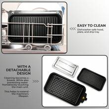 SUSTEAS 1700W Electric Indoor Grill – 2-In-1 Grill & Griddle With Removable Plates – Non-Stick & Dishwasher – Adjustable Temperature Control – For Steak, Burgers, Vegetables - Xem 8