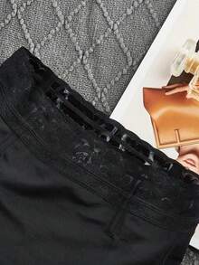 1pc Black Tummy Control Butt Lift Triangle Shapewear Bottoms, Postpartum Essentials Shapewear, Anti Roll  Body Shaping And Slimming Triangleunderwear, Perfect For Exercise, Daily Life, Date Night, Vacation Outfits, Concert Outfits, Birthdays, Valentine's Day Costumes - 彩色 - 查看 9