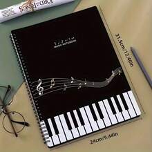 20-stronicowa teczka na nuty, mieści do 40 arkuszy papieru A4, wodoodporna, dwustronna, trwała i lekka, odpowiednia dla muzyków i wykonawców do przechowywania nut i dokumentów, teczka na nuty fortepianowe, segregator dla ucznia, akcesoria muzyczne, wykonana z wytrzymałego materiału PP o dużej pojemności, idealna na prezenty muzyczne, prezenty dla uczniów, akcesoria do fortepianu, występy sceniczne, ćwiczenia na zajęciach muzycznych, zespół, artykuły do sali muzycznej, prezenty na powrót do szkoły, praktyczne prezenty - Wielokolorowe - Zobacz 5