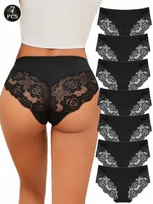 VKME 7件套性感蕾丝女士舒适内衣