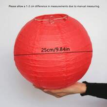 2026红色可折叠纸灯笼，新年纸灯笼，多用途悬挂装饰 - 包含4种尺寸，可重复使用，适用于中国新年、生日、婚礼和圣诞节等特殊场合的装饰，无需用电，充满欢乐