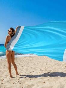 1件防水沙滩垫，超大防水沙滩毯，可折叠防水口袋沙滩垫，便携轻便野餐沙滩垫，速干户外野餐毯，耐用防水防沙沙滩毯，防沙便携户外毯，是野餐、旅行、露营和徒步旅行的理想之选，让您轻松享受沙滩乐趣，告别污垢和脏乱。 - 彩色 - 查看 2