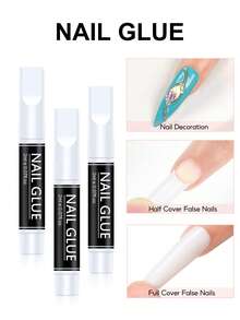 peacecolor 23件套亚克力美甲套装，包含UV LED灯、8克透明粉色白色亚克力粉、封层胶、装饰粉，女士亚克力美甲DIY套装，情人节礼物美甲 - 彩色 - 查看 6