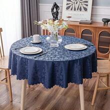 Round Table Cloth, Waterproof Heavy Duty Vinyl Tablecloths, Wipeable Washable Table Cover For Kitchen And Dining Room (Navy Blue, 60inch X 60inch) - NavyBlue60inchRound - View 7