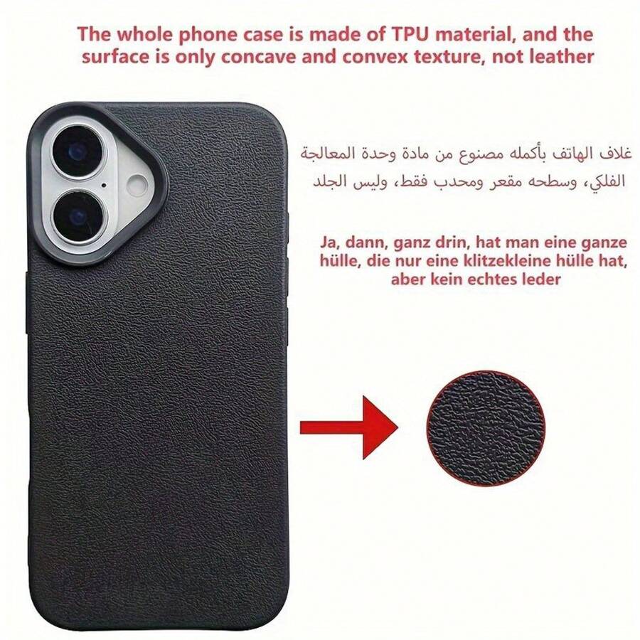 Funda de Teléfono Única Funda de teléfono: 1 Funda de Teléfono Suave con Patrón de Lichi y Arte de Caballo en Pantalla Completa Compatible con iPhone 17 16 15 14 13 12 11 Pro Max AIR 14 15 16 Plus XS XR X 8 7 SE 2020 Ajuste Delgado para Uso Diario - 1 pieza - Ver 1