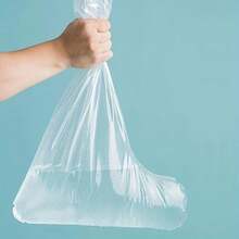 Fancystyle Fundas desechables de plástico para botas y zapatos de 19 pulgadas de alto extra grandes resistentes al agua antideslizantes transparentes 80 - como en la foto - Ver 5