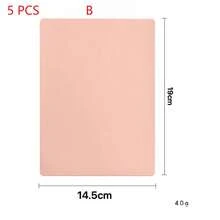 5pcs Blank Tattoo Practice Skin, Double-Sided Tattoo Practice Skin, Microblading Practice Skin - Multicolor - View 12
