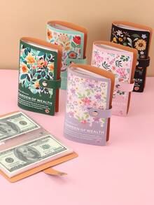 100 Pieces Of Quotes In A Budget Saving Folder: Multi Pocket Cash Envelope Style Storage Bag, Suitable For Binders, Portable, Bohemian Style Design, Suitable For Daily Commuting, Weekend Shopping And Other Occasions, Travel Essentials, Back To School Supplies, Holiday Gifts, Holiday Essentials - Multicolor - View 2