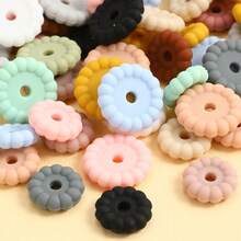 10pcs/Set Silicone Spacer Beads, 12/15mm Round Silicone Loose Beads For DIY Bracelet Necklace Jewelry Making - Disc - View 8