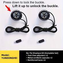 1 paire de lacets élastiques sans laçage - boucle rotative, convient pour les chaussures de sport et de plein air - unisexe, conception à ajustement rapide - pré-installé, élément essentiel et décontracté, idéal pour les cadeaux d'Halloween et de Noël, chaussures, choix printemps-été, cadeaux pour demoiselles d'honneur, chambre, décoration de chambre, plage, voyage, pour hommes, pour femmes, vacances, Journée de la femme, articles de voyage, cadeaux de mariage, Y2K, chambre, accessoires de voiture pour femmes, décoration de cuisine, articles mignons - Multicolore - Voir 8