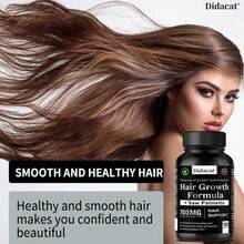 Premium Hair Growth Formula - 120 Capsules - With Saw Palmetto, Essential Vitamins & Minerals - For Men & Women - 1瓶 - 查看 7