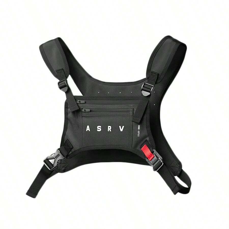 1pc Man Chest Rig Bag Fashion Travel Storage Chest Bag For Men Sport Running Vest Bag Waist Bag Student Mobile Phone Pocket Backpack Gifts For Men Travel Essentials Holiday Essentials Fanny Pack Bags Summer School The Sporty Life Summer Bag Springbreak Vacation Bag Pack Belt Bag School Supplies Gym Bag Men Essentials Body Bag For Men Running Accessories Tools Gun Holster - 彩色 - 查看 1