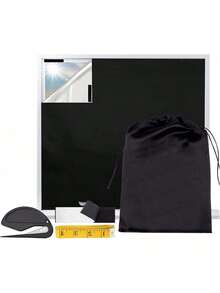 EstiloTendenciaPersianas Opacas PortáTiles, 144 X 200Cm Cortinas Opacas Con Aislamiento TéRmico Con Regla Y Bolsas, Se Puede Cortar, Para Ventana De Techo DormitorioCalidad PremiumVersióN Mejorada - 200*144 centímetros - Ver 11