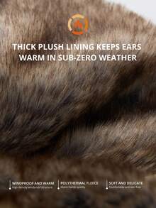 CAMEL CROWN Christmas Merry Knitted Ski Hat, Thick Warm Scarf Beanie Set, Ear & Neck Protection Thick Uniform Hat For Winter - Khaki - View 3