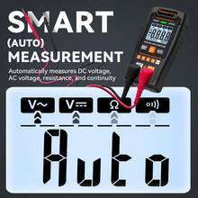 POROMETISTO MT01S Professional Digital Multimeter, Mini Auto-Range Smart Multimeter 4000 Counts 600V Voltage Meter Resistance Tester - Black - View 4