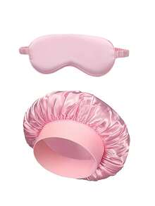 5pcs Sleep & Hair Care Tool Set, Includes 1 Silk Pillowcase, 1 Soft Sleep Mask, 1 Silk Hair Wrap, 2 Silk Scrunchies, Essential Sleep & Beauty Set For Home, Salon, Hotel, Party, Wedding, Birthday, Holiday Gift - Multicolor - View 9