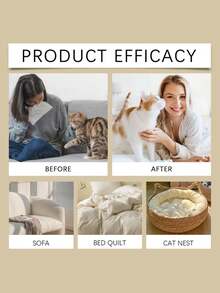 Spray eliminador de olores para mascotas, desodorante de limpieza suave para la caja de arena de gatos, camas de perros y talla grande - 100ml - Ver 3