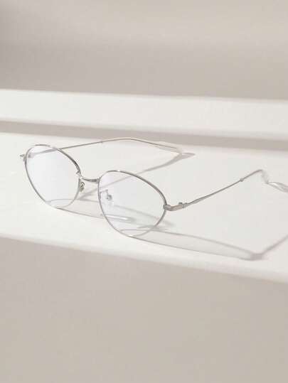 1 Cặp kính thời trang nữ gọng kim loại hình mắt mèo, kiểu dáng cổ điển, thanh lịch, đa năng, phù hợp cho chụp ảnh đường phố, đọc sách và các hoạt động chụp ảnh khác.