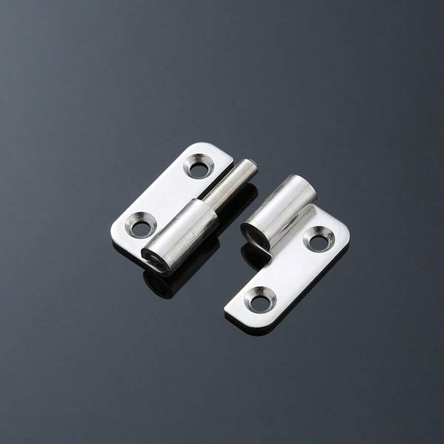 Abnehmbare Scharniere - 304 Edelstahl mit gebürsteter Oberfläche, Linkshand-Lift-Schiebe-Gelenk-Design, klassisches Metallbeschlag, gewährleistet Türeinbausicherheit, repariert Türkomponenten, glatte Metallausführung