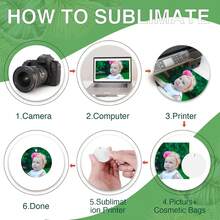 Blank Keychain Stabilizer Blocks, MDF Keychain Double-Sided Heat Transfer Boards, Includes Heat Transfer Film, Keyring, Plastic Fixing Clips, Suitable For DIY And Handmade, Craft Materials (Round, Rectangular, Bone-Shaped, Square, Heart-Shaped) - Multicolor - View 5