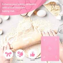 Non-Stick Silicone Kneading Mat, Baking Mat For Dough, Cookies, Pastries, Kitchen Table Mat, Baking Tool - Multicolor - View 3