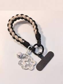 1条简约混色编织手机挂绳，短款腕带式手机防丢挂绳，耐用防断防摔，适用于手机、耳机、钥匙链，男女通用吊坠，兼容安卓及大多数智能手机，送给母亲、家人、朋友、孩子、生日、节日的礼物 - 彩色 - 查看 14