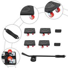 SENDERPICK 4-Wheel Lifter Mover Tool Set Heavy Load Mover Lifter Appliance Floor Protection 360 Degree Rotary Pads Load 400kg - 10.5*10厘米 - 查看 4