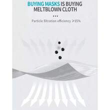 20 Kits De Mascarillas Desechables De 3 Colores Kn95 KF94 Fish Cada Una Envuelta Individualmente - Blanco - Ver 5