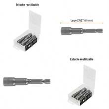 Truper Expert PUDE-9008 Estuche con 5 dados magneticos de 8 mm largo 2-1/2 resistentes al desgasteChildlike fun, a must-have gift for children - como en la foto - Ver 1