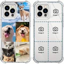 1pc Customizable Transparent Soft Phone Case With Personalized Heart Design, Compatible With Apple, Galaxy, OPPO Phones, Unique Gift For Couples, Friends, Family, Anniversary, Valentine's Day, Birthday - Clear - View 7