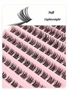 100pcs D-Curl Fluffy False Eyelashes, 8-16mm Length, Delicate & Lightweight, Create Natural & Voluminous DIY Lash Look, Salon-Level Lash Experience At Home - D - View 6