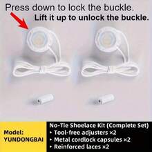 1 paire de lacets élastiques sans laçage - boucle rotative, convient pour les chaussures de sport et de plein air - unisexe, conception à ajustement rapide - pré-installé, élément essentiel et décontracté, idéal pour les cadeaux d'Halloween et de Noël, chaussures, choix printemps-été, cadeaux pour demoiselles d'honneur, chambre, décoration de chambre, plage, voyage, pour hommes, pour femmes, vacances, Journée de la femme, articles de voyage, cadeaux de mariage, Y2K, chambre, accessoires de voiture pour femmes, décoration de cuisine, articles mignons - Multicolore - Voir 7