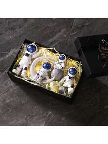 EstiloTendenciaAdornos De Astronauta Para Escritorio 4PCS, Figura Decorativa Astronautas Resina, Escultura Astronauta Exquisito, Cifras Espaciales, Estatua DcoracióN Para Hogar, Cuarto, Oficina Y Escritorio-AzulCalidad PremiumVersióN Mejorada - Pago - Ver 8
