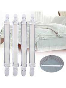 EstiloSujetador De SáBanas, 4 Piezas Sujetadores De Clip De SáBanas Multiusos Sujetadores Sujetadores De Colchones Clavijas De RopaVersióN Mejorada - 1 - Ver 4
