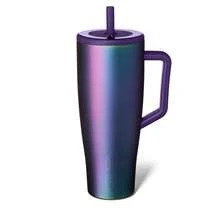 Era 40 Oz Tumbler With Handle And Straw | 100% Leakproof Insulated Water Bottle Tumbler With Lid And Flexible SoftSip Straw | Made Of Stainless Steel | Cup Holder Friendly | 40oz (Matte Black) - Dark Aura - 查看 1