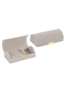 Custom Name Luxury Velvet Jewelry Organizer Box For Women – Compact Travel-Friendly Design, Multipurpose Portable Jewelry Box Storage Case,Simple Jewelry Box, Accessory Storage Box, Mini Travel Storage Box, Anti-Tarnish Ring Storage, For Necklaces, Earrings, And Rings Jewelry Boxes, Perfect Gift For Birthdays, New Year'S, Valentine'S Day Gift, Ramadan Gift - Multicolor - View 14