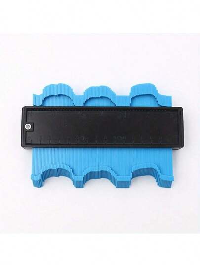 1 Pcs Plastic Contour Measuring Tool, Contour Copy Edge Shaping Ruler, Suitable For Tiles, Laminate Boards, And General Craft Projects, No Batteries Required