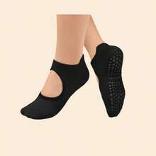 8 Pairs Women's Pilates Socks With Grips, Hollow Out Yoga Socks, Non-Slip Round Neck Ballet Socks, Pilates Gift - Multicolor - View 10