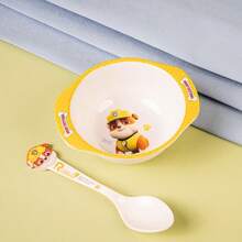 1pc Paw Patrol Dual-Ear Bowl, Eating Bowl, Soup Bowl, Kindergarten Tableware, Melamine Bowl, Complementary Food Bowl - Multicolor - View 11