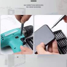 25-In-1 Mini Precision Magnetic Screwdriver Set, Professional Repair Tool Kit, Aluminum Alloy Handle, Suitable For Smartphones, Computers, Watches, Laptops, Doorbells, Glasses, Electronics (Random Style) - Silver - View 5