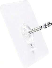 EstiloTendenciaLAJAR - Paquete De 18 Tornillos De Pared Adhesivos Para Colgar, Tornillos Sin Costuras Para Montaje En Pared, Pegatinas Sin Clavos Para Cocina, Ducha Y BañO (14 Mm)Calidad PremiumVersióN Mejorada - 1 - Ver 1