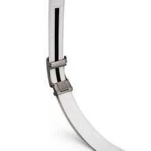 Men's Belt, Ratchet Dress Casual Belt With Adjustable Automatic Buckle Trim To Fit,30inch-36inchWaistAdjustable,White-02 - 白色-02 - 查看 9