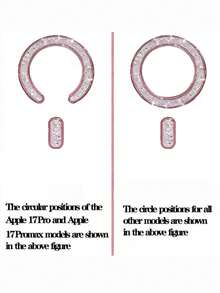 Hadaasi 1个奢华闪亮钻石透明手机壳，兼容 16/15/14 Plus/13/12/11 Pro Max，磁吸式无线充电后盖，浅粉色 - 粉 - 查看 8