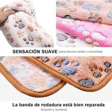 masoe 3PCS Cobijas para Perro, Mantas para Perros y Cachorros para Mascotas, Almohadillas para Perros Almohadillas para Dormir Animales Suaves y Cálidas, LavablesMedio(75x 50cm) - Garras - Ver 4