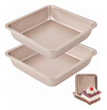 Tendencia8  1 Molde Rectangular Para Pasteles Bandejas Para HornoCalidad premium - Dorado - Ver 8