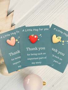 6 套“温馨拥抱”励志贺卡/传递情感支持和感恩/送给同事和家人的完美礼物/适合情人节、派对礼品/以及返校季 - 彩色 - 查看 6